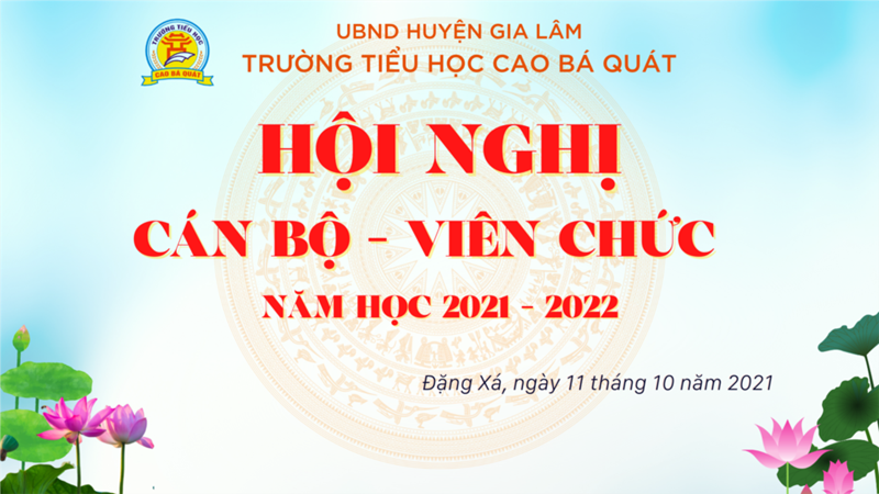 Hội nghị cán hộ - viên chức năm học 2021-2022